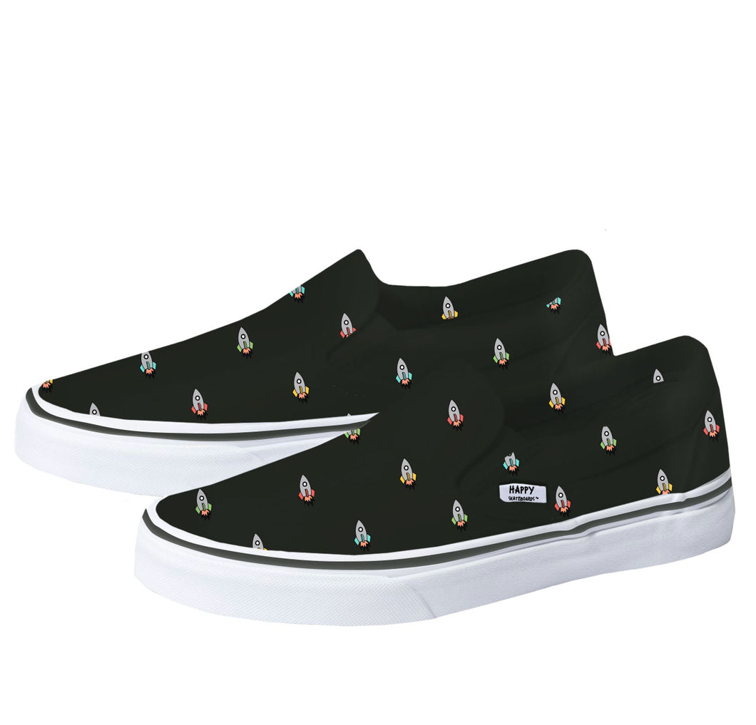 Rockets Slip-on Sneakers in Black